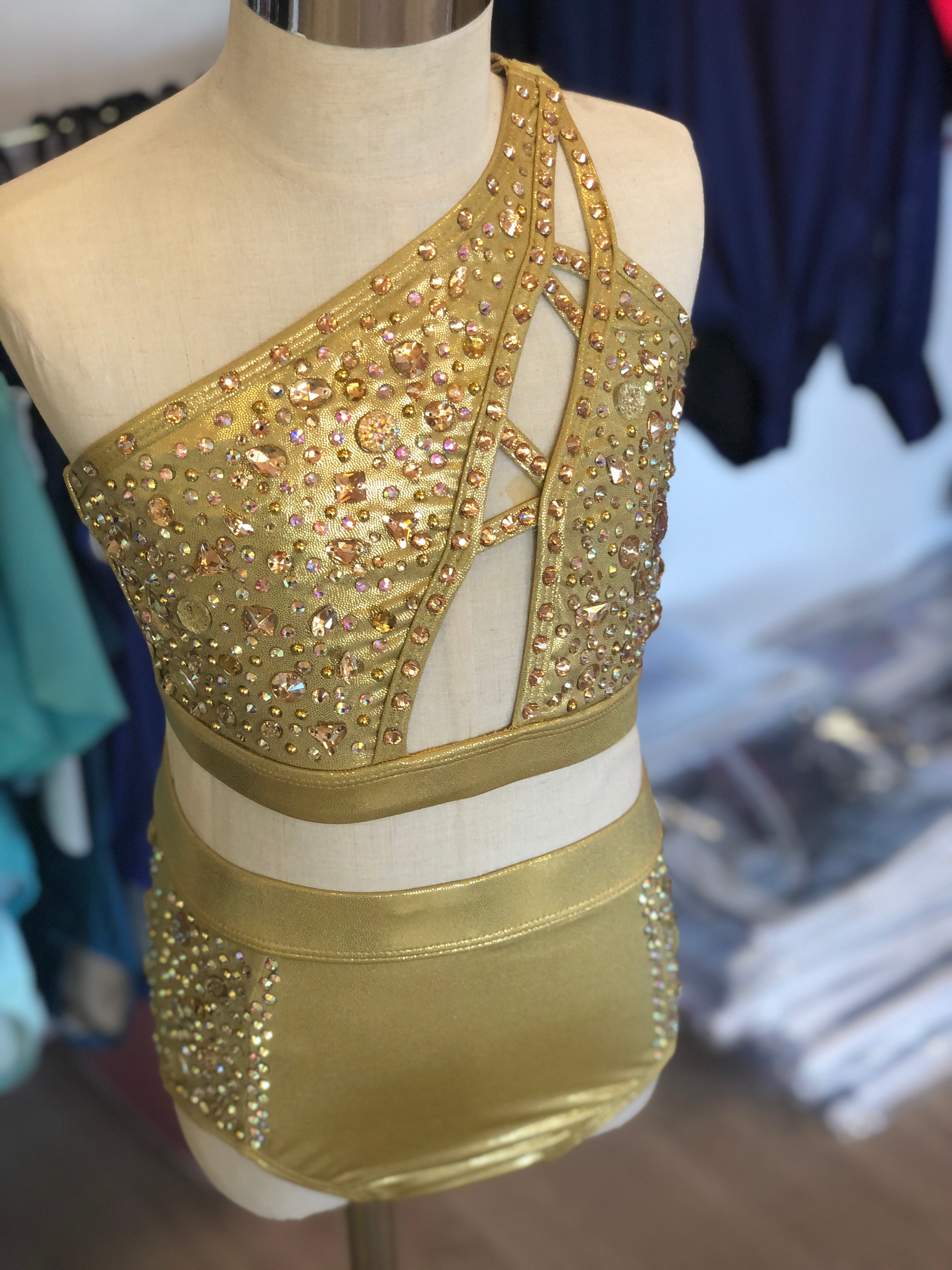 Gold super blingy costume – Those Gorgeous Costumes